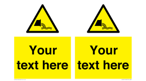 Custom Warning sewage effluent outfall